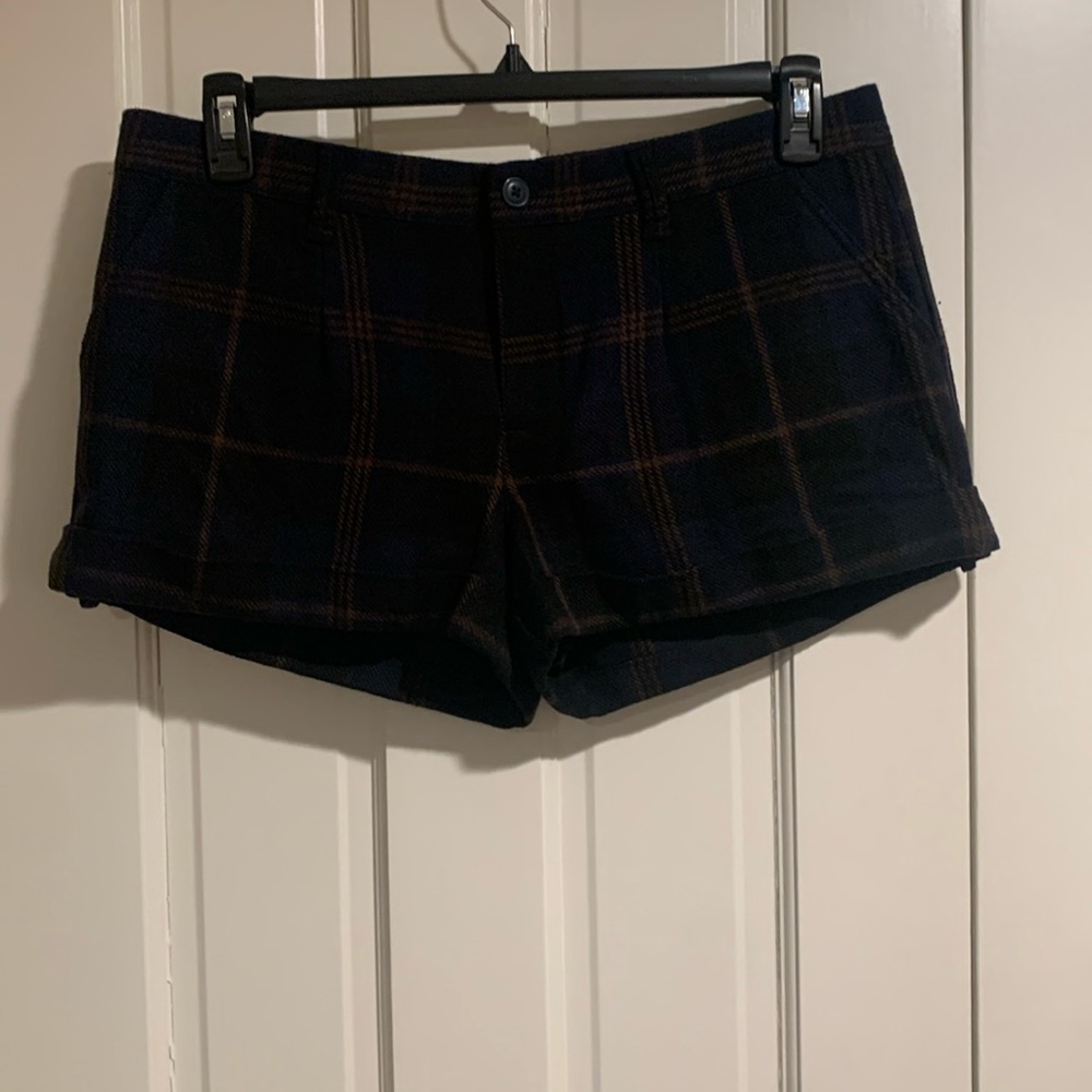 London Jean Plaid Preppy Shorts